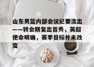 Leyu Sports-山东男篮内部会议纪要流出——转会期复出首秀，英超使命明确，赛季目标并未改变的简单介绍